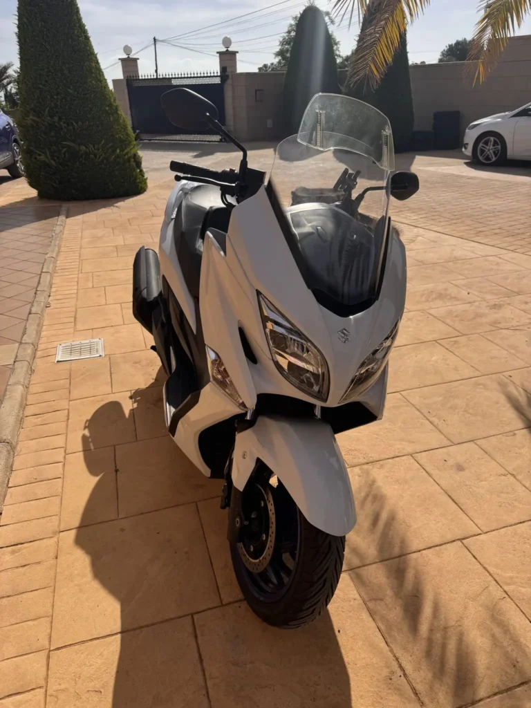 scooter parked outdoors