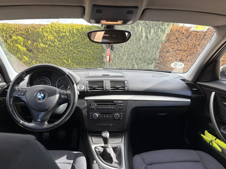 BMW 116d interior and driver seat